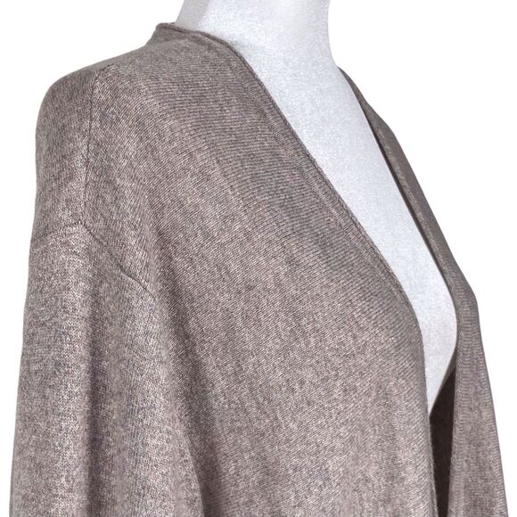 J.JILL Pure Jill Cashmere Cardigan Sweater Size 2X Beige Long Line V-Neck Button - Picture 8 of 16
